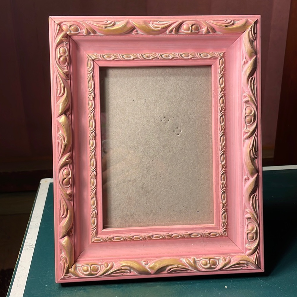 Pink and Gold Decorative Picture Frame